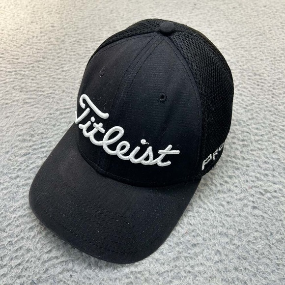 Titleist Footjoy Pro-v1 Hat Men Baseball Cap L Titleist Medium Large Black - Picture 1 of 8